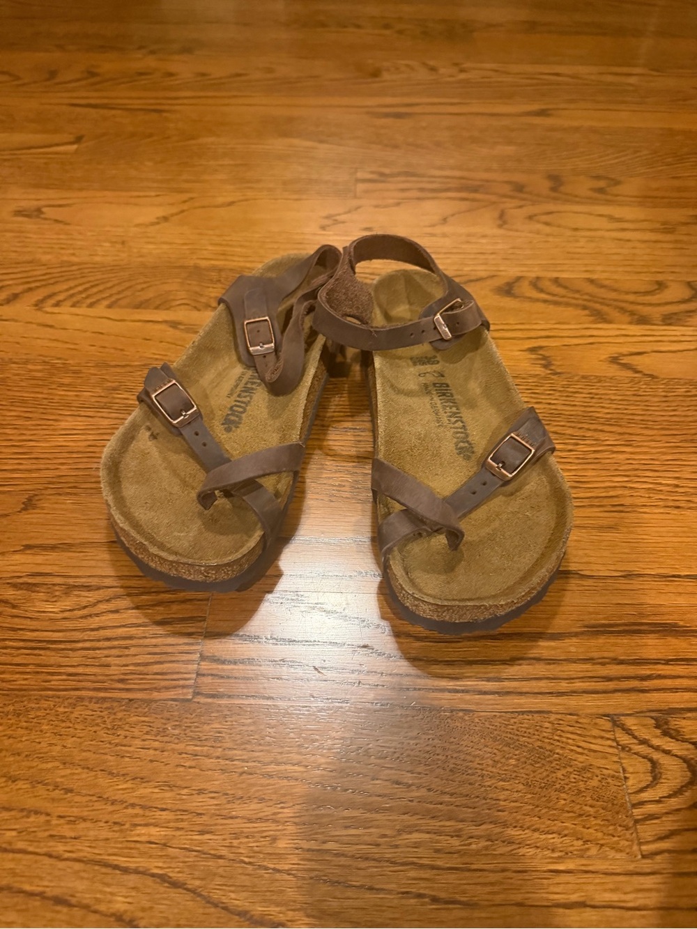 Birkenstock Taormina oiled leather cork footbed sandal